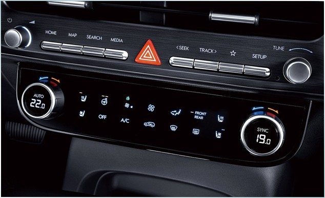 Điều hòa tự động 3 vùng cảm ứng kết hợp núm xoay
